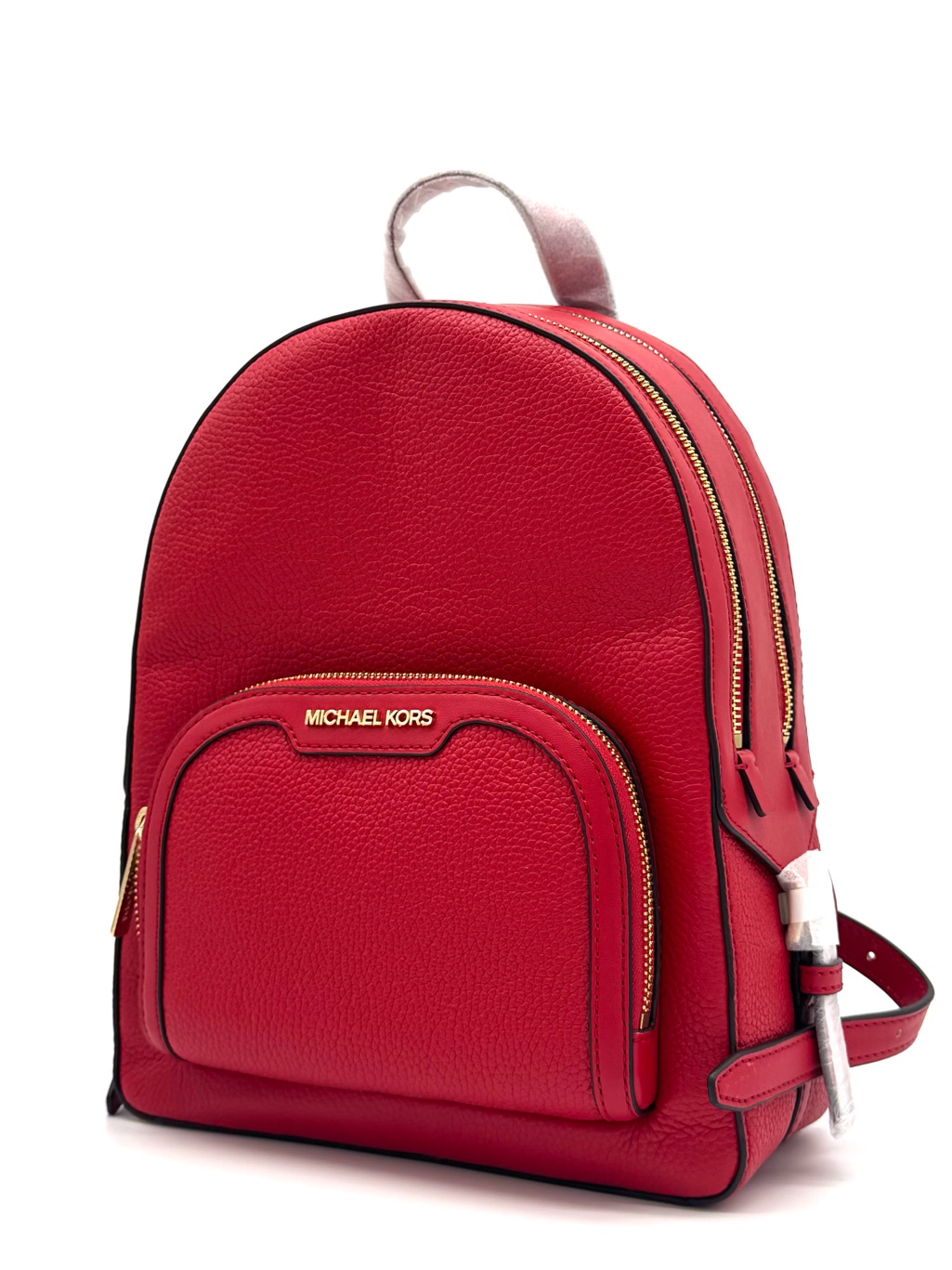 Michael Kors Jaycee Medium Signature Logo Backpack Bright Red